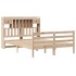 Cama con estantería sin colchón madera maciza de pino