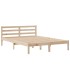 Cama con estantería sin colchón madera maciza de pino