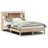 Cama con estantería sin colchón madera maciza de pino
