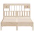 Cama con estantería sin colchón madera maciza de pino
