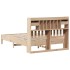 Cama con estantería sin colchón madera maciza de pino