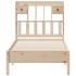 Cama con estantería sin colchón madera maciza de pino