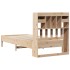 Cama con estantería sin colchón madera maciza de pino