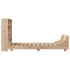 Estructura de cama sin colchón madera maciza de pino 100x200