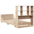 Estructura de cama sin colchón madera maciza de pino 100x200