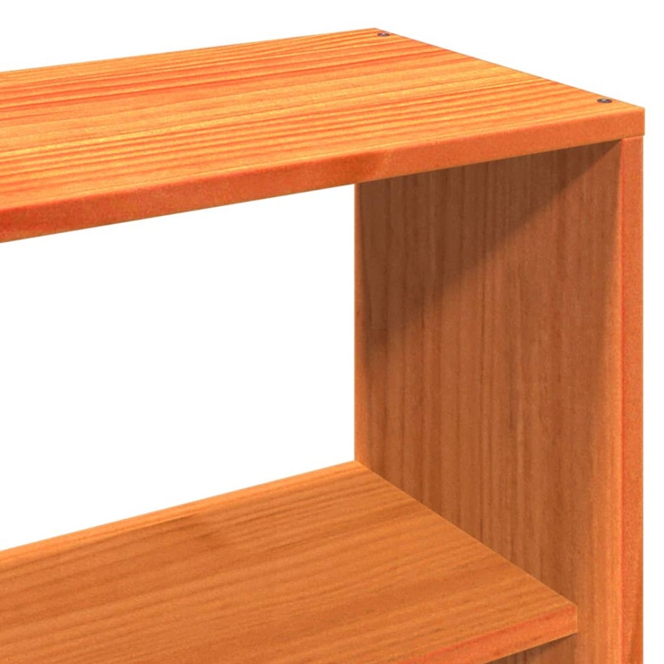 Estructura de cama sin colchón madera maciza marrón 135x190