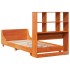 Estructura de cama sin colchón madera maciza marrón 90x190