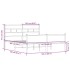 Estructura de cama sin colchón metal roble Sonoma 160x200