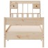 Cama con estantería sin colchón madera maciza de pino 90x200