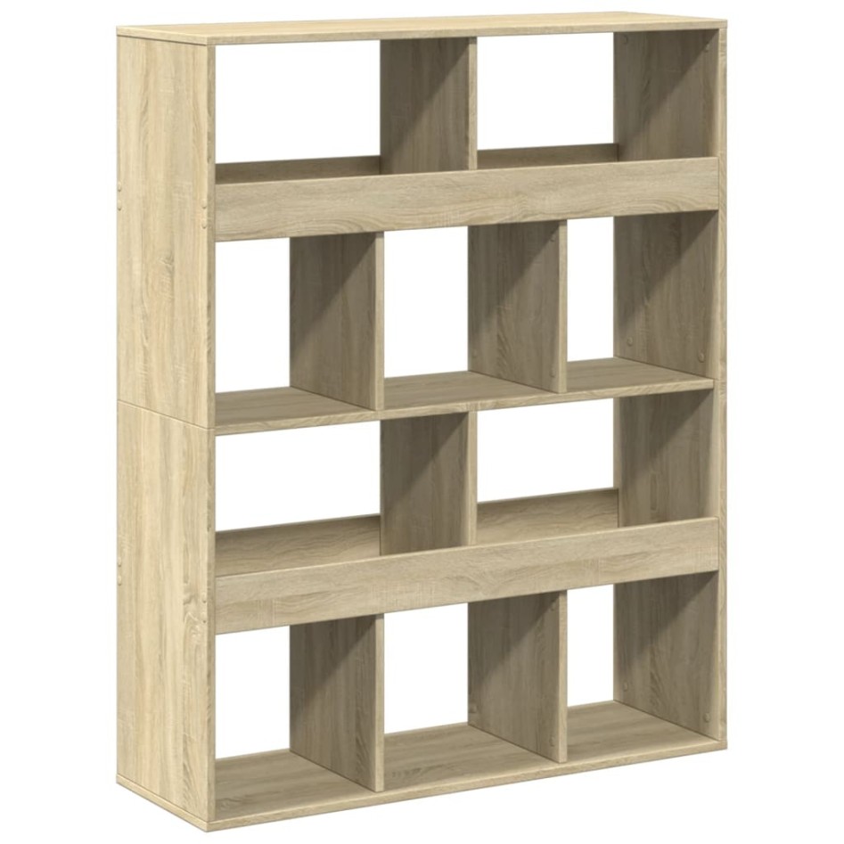 Estantería de madera de ingeniería roble Sonoma 100x33x125,5