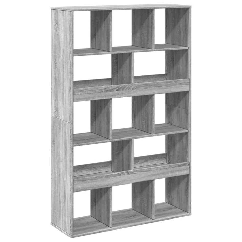 Estantería de madera de ingeniería gris Sonoma 100x33x156,5