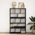 Estantería de madera de ingeniería negra 100x33x156,5