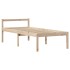 Cama con estantería sin colchón madera maciza de pino