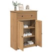 Mueble zapatero Panama madera maciza de pino 80x40x114 cm