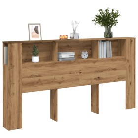 Cabecero armario madera roble artisian 200x18,5x102,5