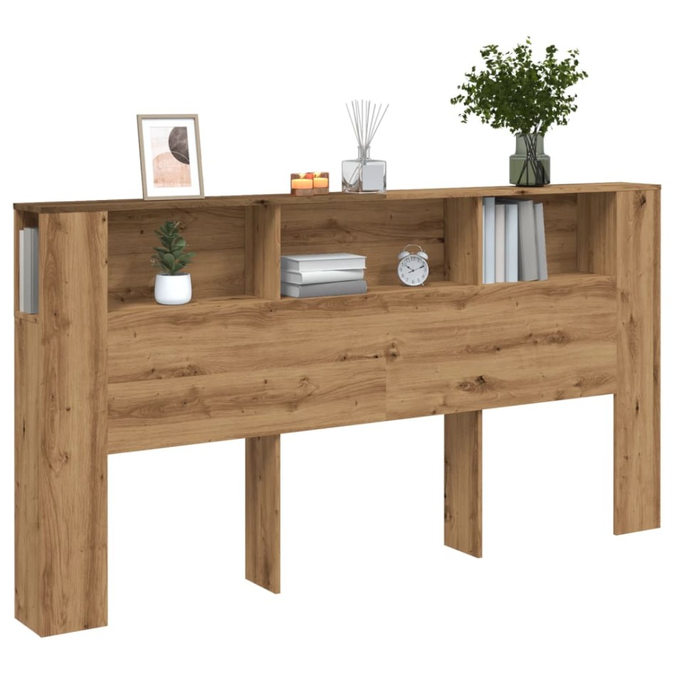 Cabecero armario madera roble artisian 200x18,5x102,5