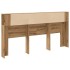 Cabecero armario madera roble artisian 200x18,5x102,5