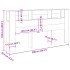 Cabecero armario madera roble artisian 200x18,5x102,5