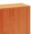 Cama sin colchón madera maciza de pino marrón cera 180x200