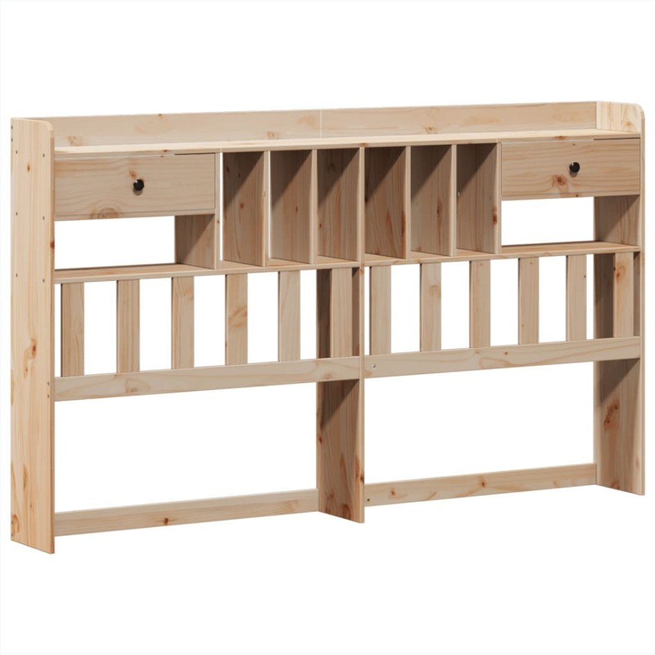 Estructura de cama sin colchón madera maciza de pino 200x200