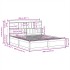 Estructura de cama sin colchón madera maciza de pino 200x200