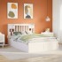 Estructura de cama sin colchón madera maciza de pino 160x200