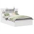 Estructura de cama sin colchón madera maciza de pino 160x200