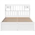 Estructura de cama sin colchón madera maciza de pino 160x200