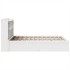 Estructura de cama sin colchón madera maciza de pino 160x200