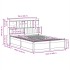Estructura de cama sin colchón madera maciza de pino 160x200