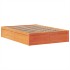 Cama sin colchón madera maciza de pino marrón cera 140x200