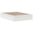 Estructura de cama sin colchón madera de pino blanca 140x190