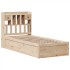 Estructura de cama sin colchón madera maciza pino 75x190