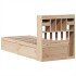 Estructura de cama sin colchón madera maciza pino 75x190