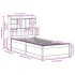 Estructura de cama sin colchón madera maciza pino 75x190