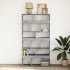 Estantería madera de ingeniería gris hormigón 100x33x187,5