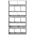 Estantería madera de ingeniería gris hormigón 100x33x187,5