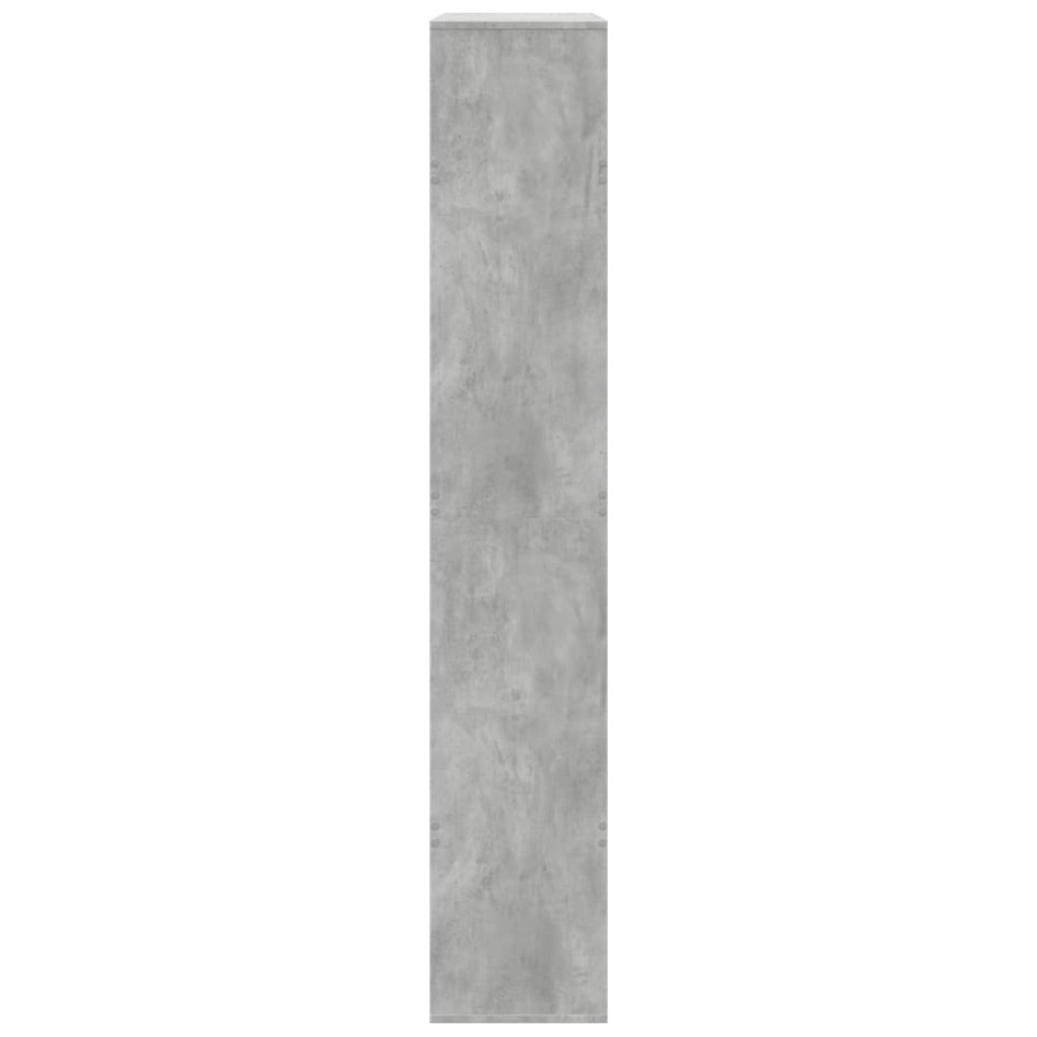 Estantería madera de ingeniería gris hormigón 100x33x187,5