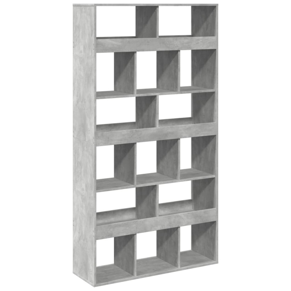 Estantería madera de ingeniería gris hormigón 100x33x187,5