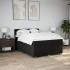 Cama box spring con colchón tela negro 140x200