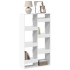 Estantería de madera de ingeniería blanca 100x33x175