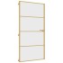 Puerta interior dorada vidrio templado aluminio 102,5x201,5