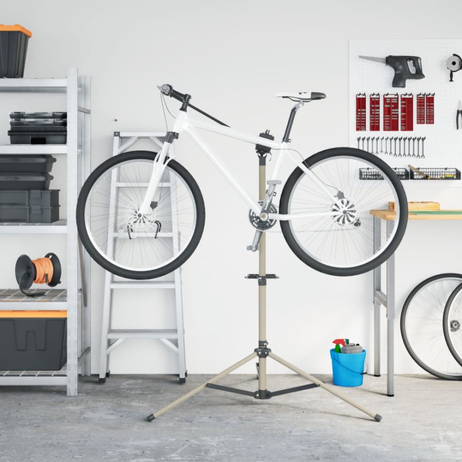 Soporte reparación de bicicletas plegable aluminio 120-165