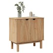 Mueble de recibidor OTTA madera maciza de pino 75x40x75 cm