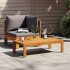 Sofás de jardín 2 pzas con cojines madera maciza