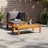 Sofás de jardín 2 pzas con cojines madera maciza