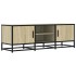 Mueble TV metal y madera ingeniería roble Sonoma 120x35x41