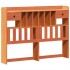 Cama sin colchón madera maciza de pino marrón cera 140x200