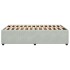 Estructura de cama sin colchón terciopelo gris claro 120x200