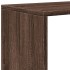 Librería divisora 4 niveles marrón roble 131,5x29x131,5